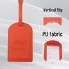 Durable PU Luggage Tag for Travel - Anti-Lost Name Tag for Suitcases and Trolleys