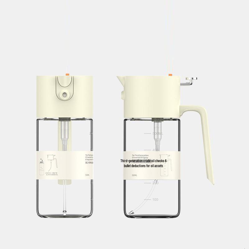Dual-Use Glass Oil Spray Bottle for Kitchen & Air Fryer
