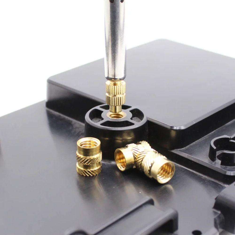 220Pcs M2 M2.5 M3 M4 M5 M6 Heat Set Insert Nuts Knurled Surface Threaded Inserts  Resin Models