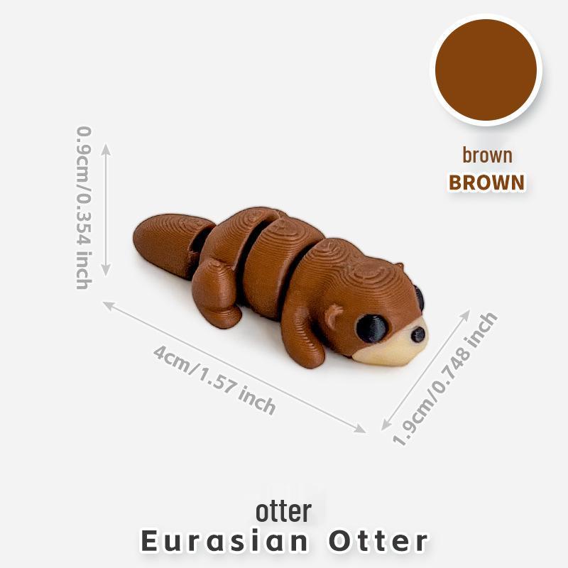 Colorful 3D Printed Small Animal Toys - Simulation Animal Models for Micro-Landscape Decoration