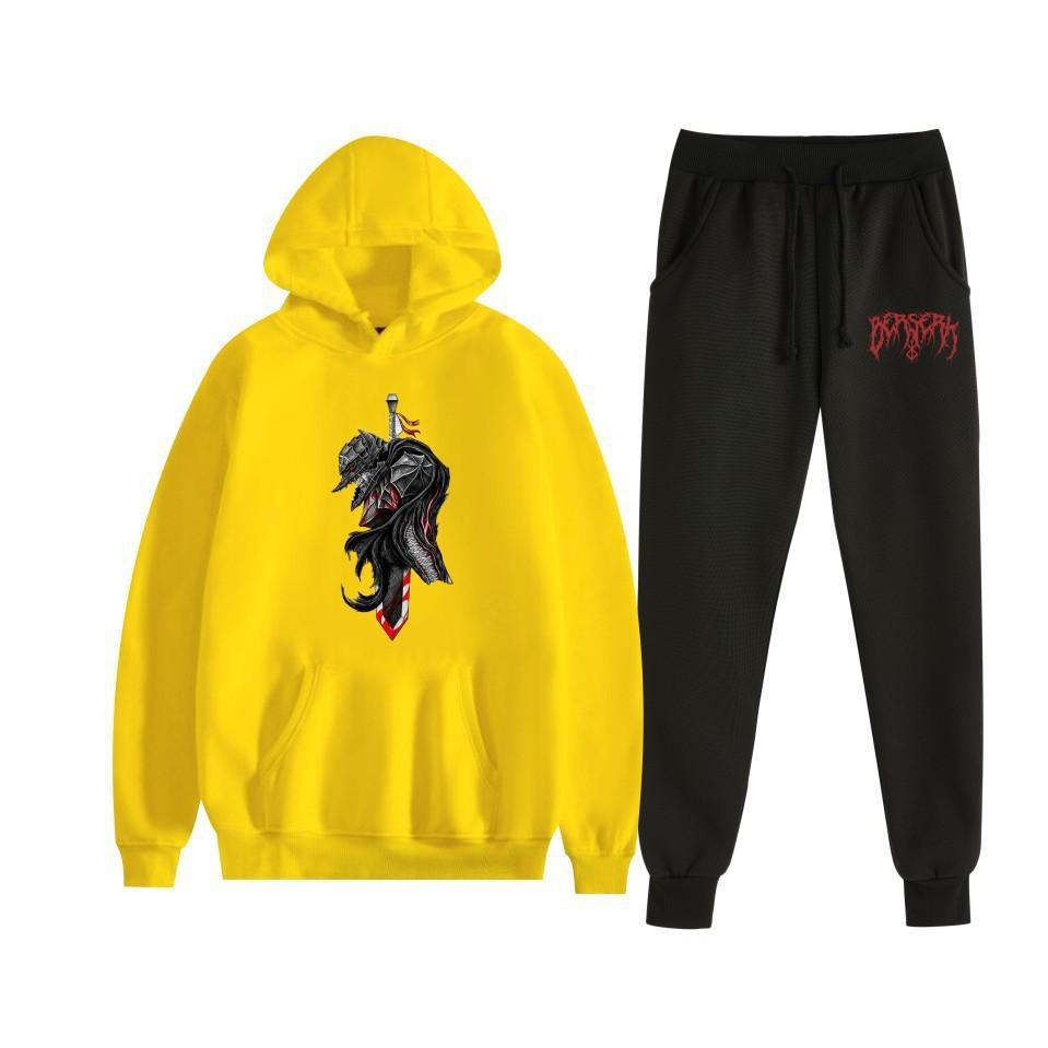 Sword wind legend Berserk new animation fleece loose men's and women's hooded sweater set hoodie