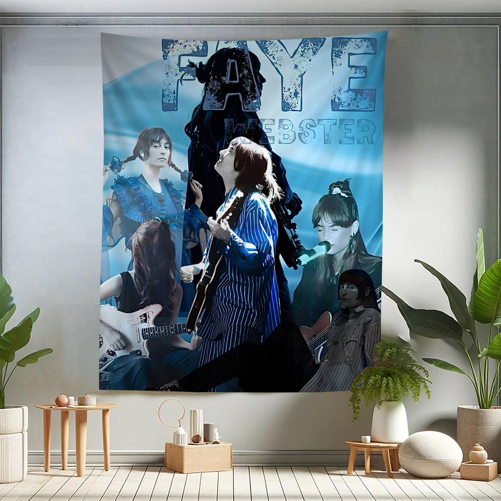 Faye Webster Hot Singer DIY Wall Tapestry Hanging Tarot Hippie Wall Rugs Dorm Home Decor
