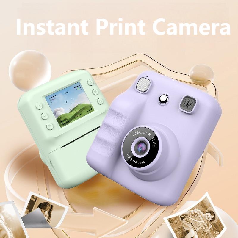Kids Instant Camera Photography Instant Print Photo HD Video Recorder Mini Thermal Printer Children Camera Kids Birthday Gifts