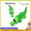 Dog Squeaky Crocodile Toy: Bite-Resistant Teething & Boredom Relief for Small Dogs
