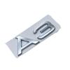 Flat Letter 3D ABS Logo For 4JHGE A3 S3 2.0TDI 35TFSI 40TFSI 45TFSI Car Trunk Lid Badge Logo Sticker Bright Chrome Black