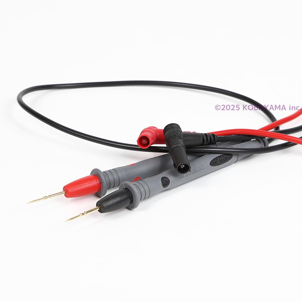 TOSNEO T-03 Messleitung, Kompatibel mit 20A, Vergoldet Extrafeiner Typ, 1000 V 20A, Rotes und Schwarzes Set