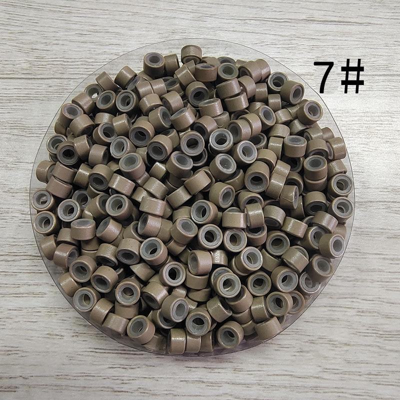 

Бесшовное кольцо для наращивания волос с силиконовой ручкой и золотой проволокой 200 pcs bag