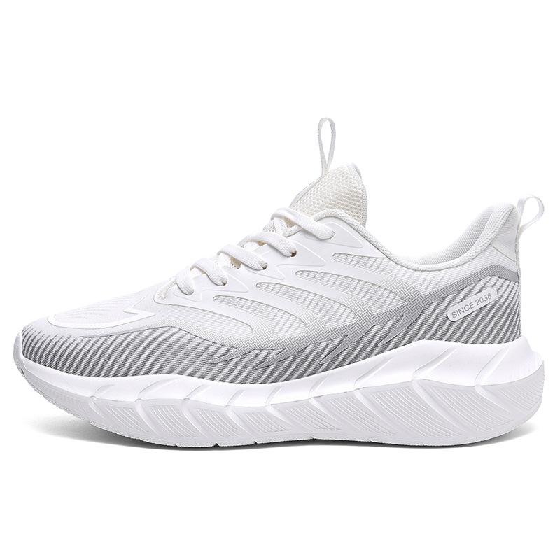 Autumn and Winter Running Shoes Multi-colored Soft-soled High-elastic Breathable Shock-absorbing Marathon Running Shoes Men's Sports Trendy Shoes