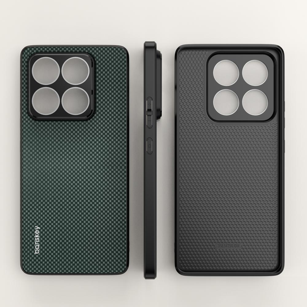 Carbon Fibre Texture Plastic Glass Lens Protection Case For Xiaomi Mi 17 Pro Max 1 1T 14 14T Pro Ultra Matte Shockproof Cover