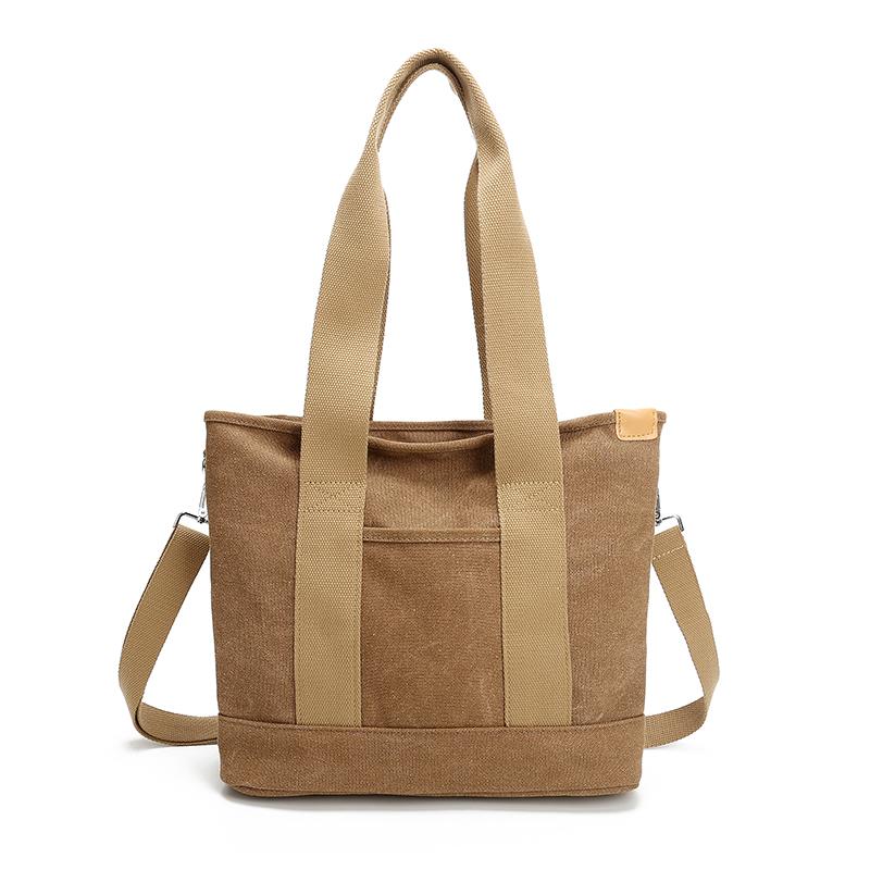 Women's Large Capacity Tote Bag Lightweight Canvas Shoulder Handbag