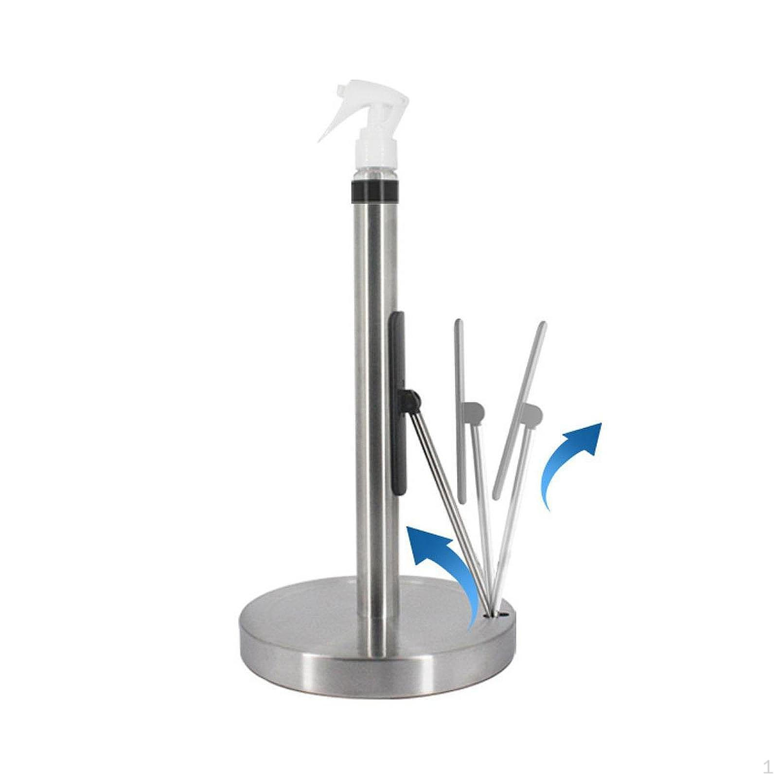 

Тримач для кухонних рулонів, кухонна підставка, нержавіюча, стільниця для паперових рушників з нержавіючої сталі Suction cup Silver