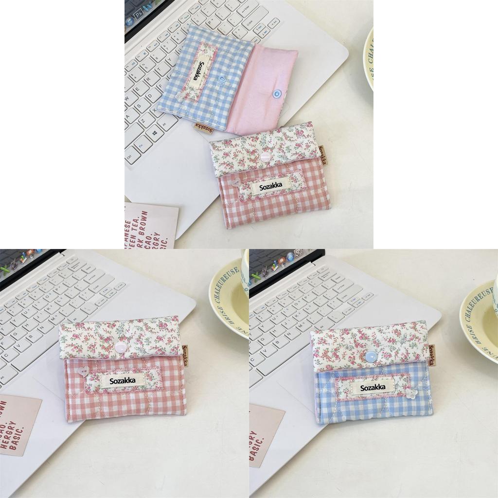Portable Sanitary Napkin Storage Pouch With Polyester Fabric For Travel And School Use