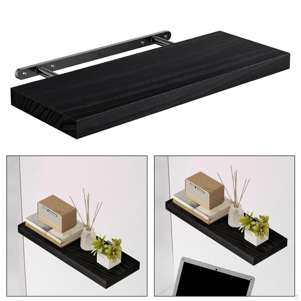 Shelf for Wall Mounted Wood Shelf,Decorative Rustic with Invisible Bracket Bedroom Nursery