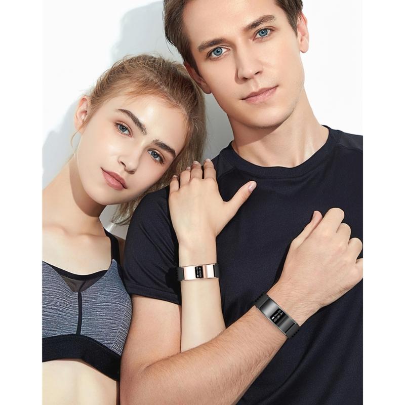 Fitness Trackers with Double Health Monitoring Multiple Platform Compatibility Magnetic Fast Charging 5-7 Days Work Time