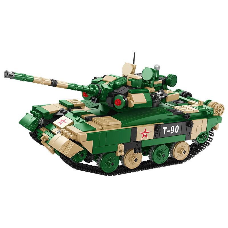 Remote Control Tank: Type 99 & Leopard Building Blocks Educational Toy for Children (676001)
