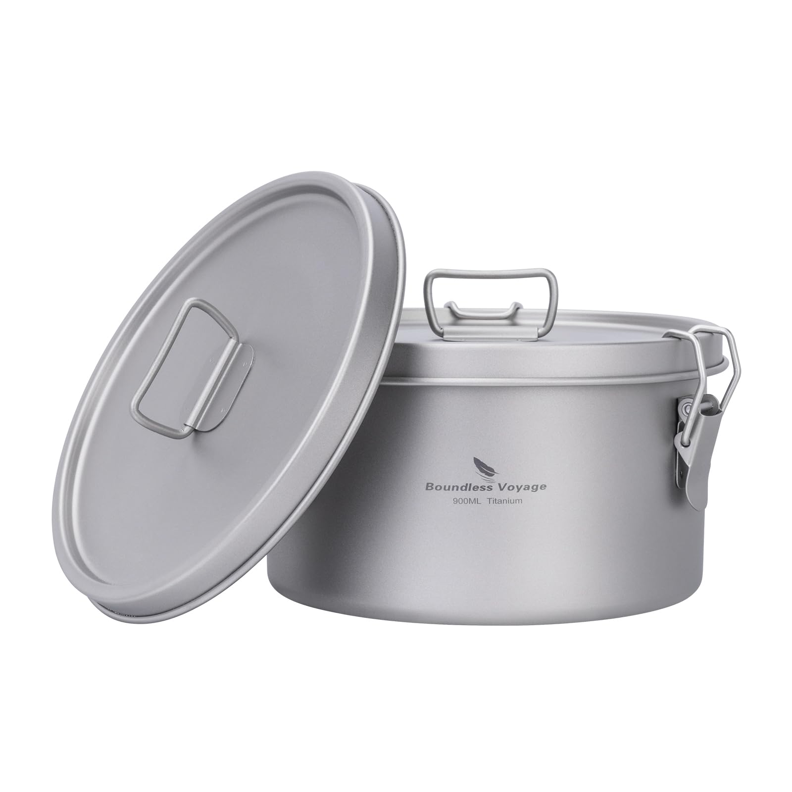 

Boundless Voyage Titanium Multifunctional Food Storage with Airtight Lid and Steam Portable for Outdoor and Picnics Container, 900ml, Vent, Steamer,