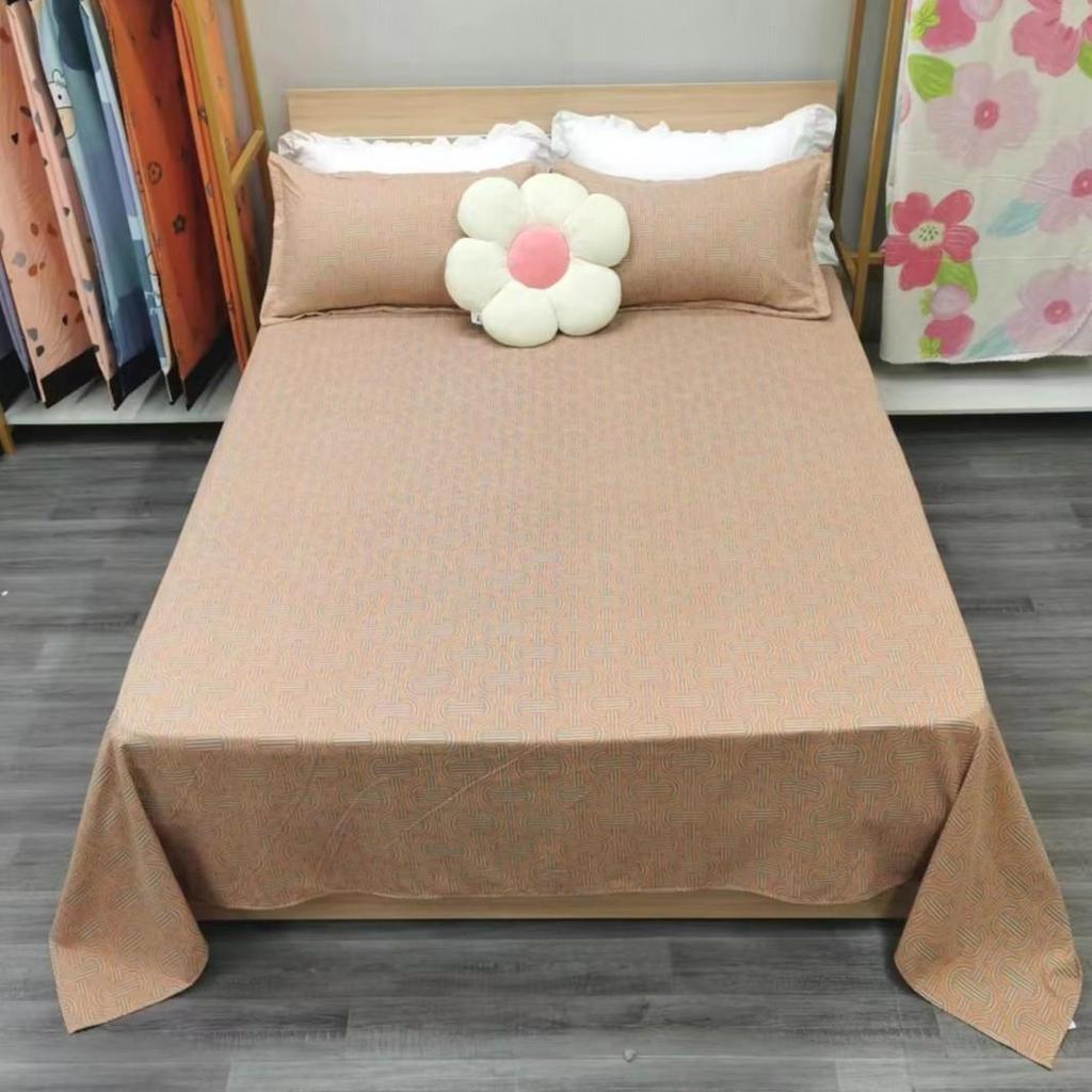 Soft and Skin-friendly Single Print Duvet Cover & Brushed Bed Sheet - 1.5 Meter