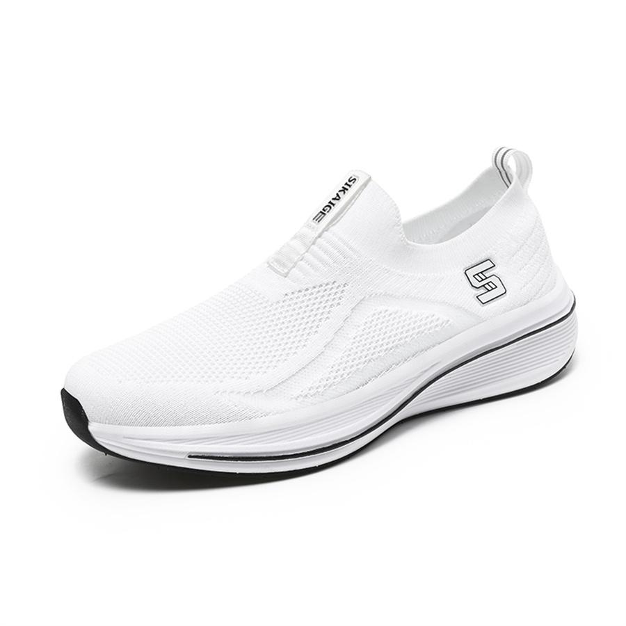 

Mens Running Shoes 2026 New Breathable Mesh Lightweight Cushioning Comfortable Outdoor Daily Casual Sports Shoes for Men 36 белый