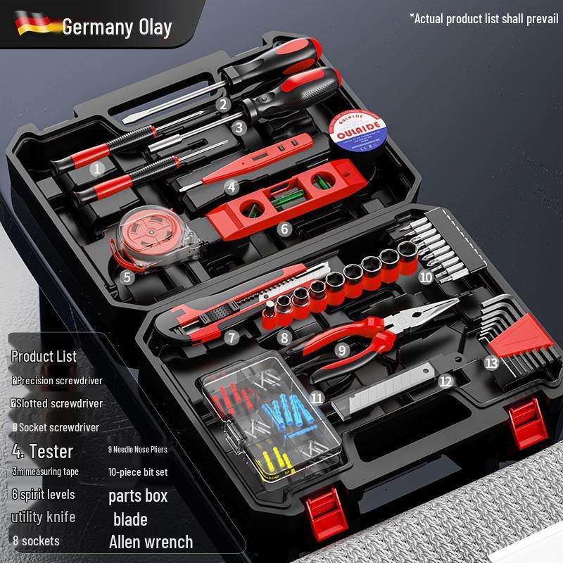 Multifunctional Household Toolbox Set for Home Repairs and Electricians
