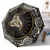 Wolf Viking Symbol Outdoor Automatic Umbrella Compact 8-Rib Lightweight Durable Everyday Carry Umbrella Outdoor Accessory Stylish Gift for Women