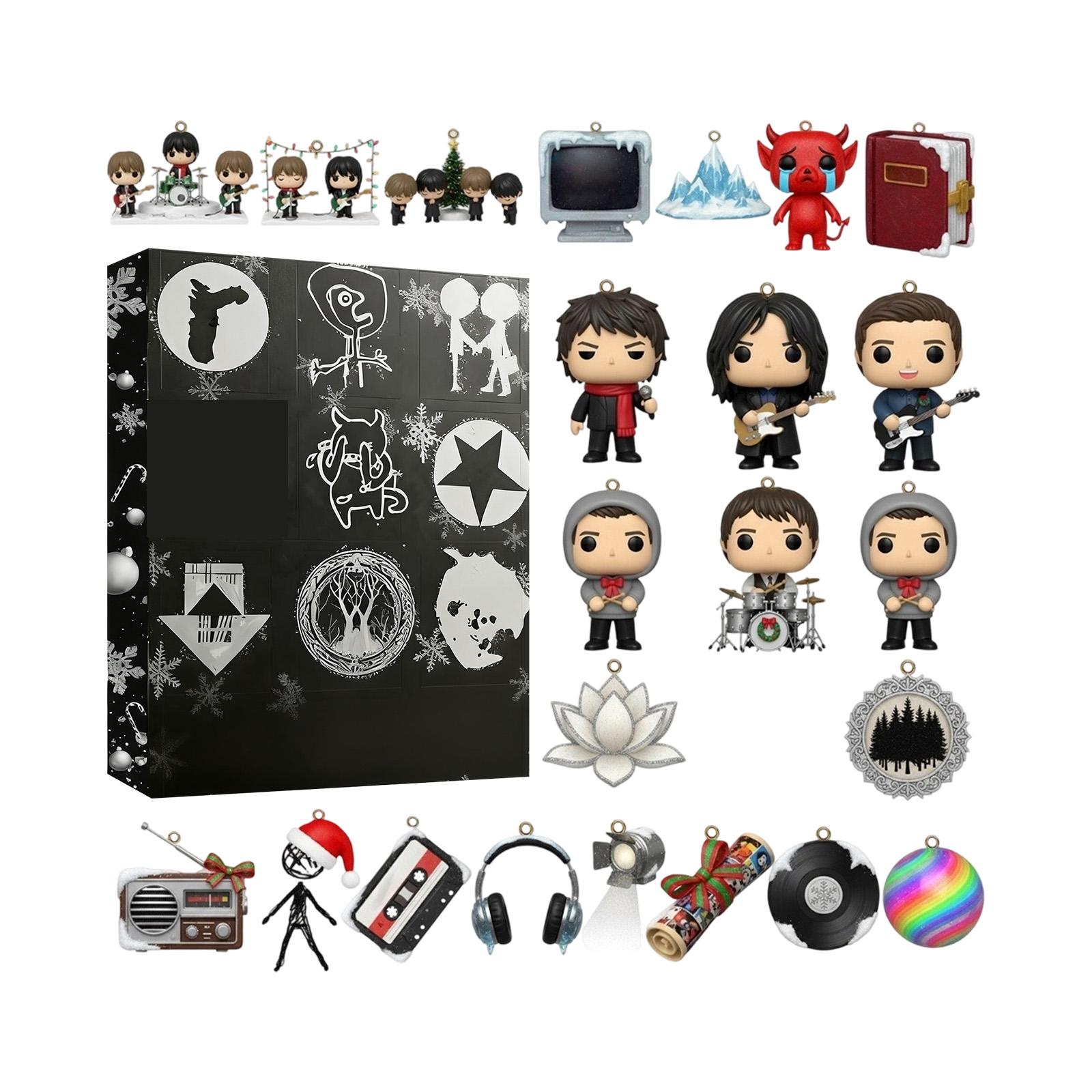 

Різдвяний календар прибуття, Проведіть щасливий різдвяний зворотний відлік разом, 24 акрилові One Size