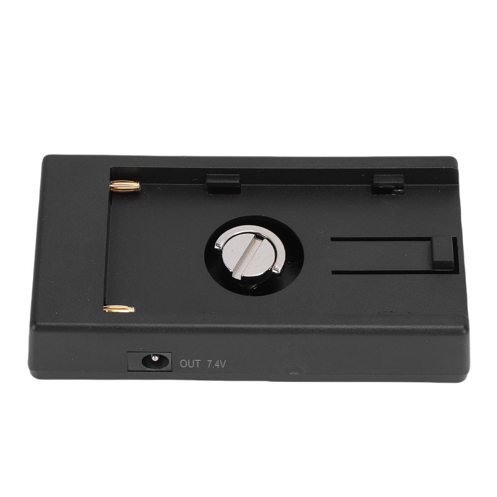 Camera Battery Adapter Plate Suitable for NP-F970 F750 F570 F550 Battery 7.2V Camera Power Adapter Plate with LED Indicator Light