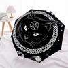 1pc Witchcraft Moon Phase Cat Umbrella with Plastic Handle,Suitable for All Seasons Home Travel Outdoor UmbrellaDD118