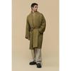Customellow Gold Oversized Back Slit Robe Padded Coat Cwcaw25994khx