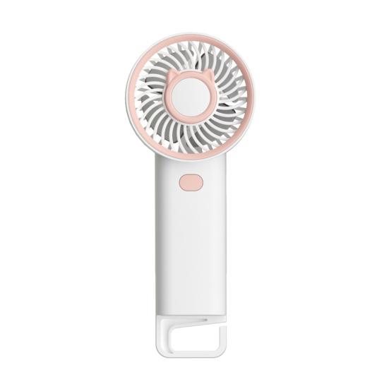 Summer Mini Handheld Fan 3 Speed Adjustable USB Rechargeable Cat Ears Cooling белый