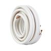 15240mm Mini Split Line Set, 6.4 & 9.5mm O.D Copper Pipes Tubing and Triple-Layer Insulation, for Mini Split Air Conditioning Refrigerant or Heating