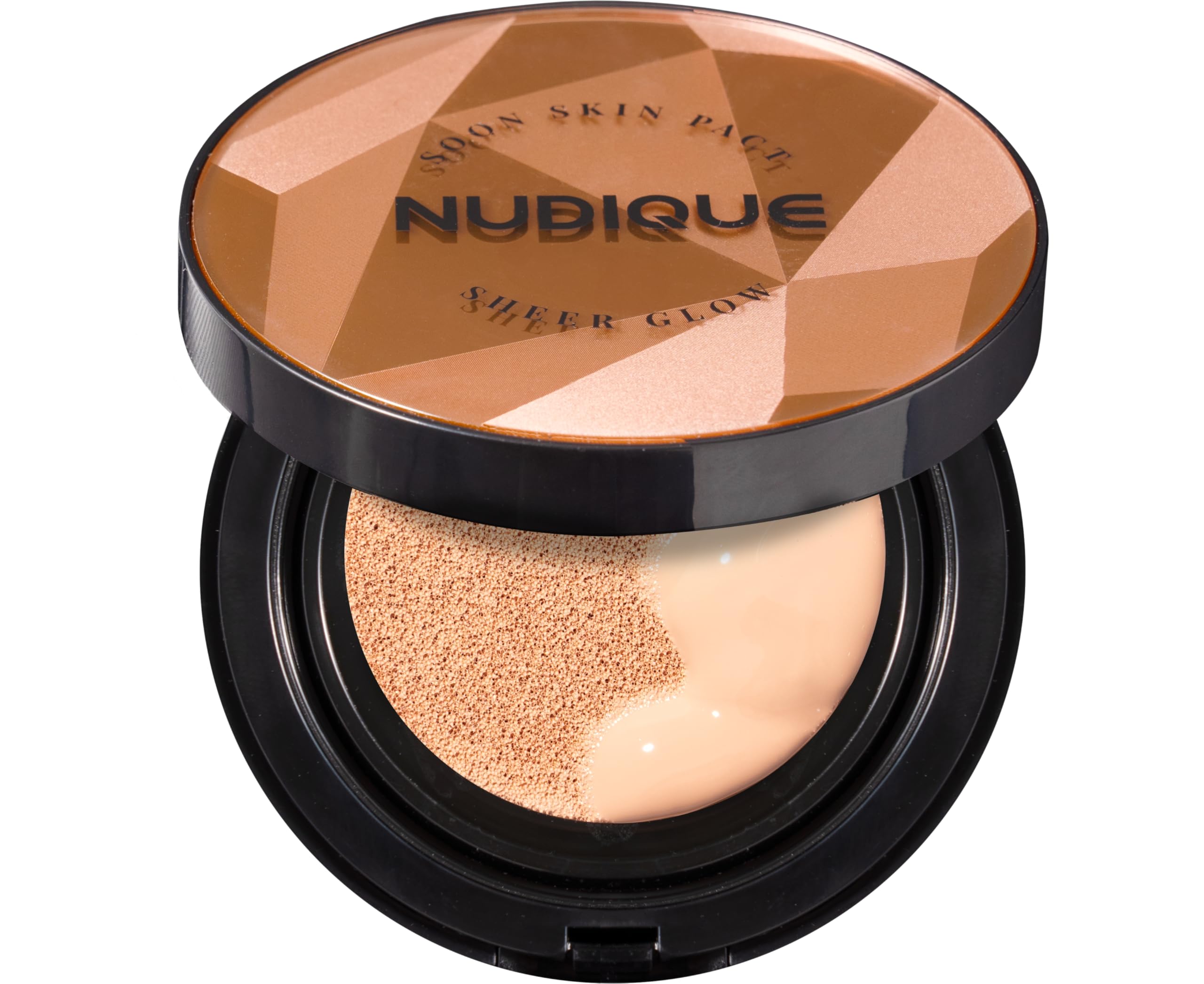 

NUDIQUE Sheer Glow Pact, Сыворотка-основа, Кушон-основа, SPF50+PA++++ (нет. 23 Натуральный бежевый, Обычный размер)