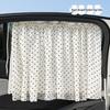 Car Sun Shade Blackout Curtains - Baby Window Protection with Suction Cup Mesh for Side Privacy