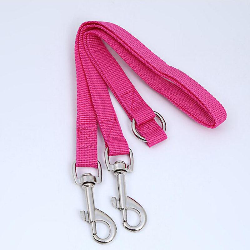 WALK 2 Two DOGS Leash Double Twin Lead Walking Leash Two Pets Cats Dual Couple Dog Leashes Nylon V Shape Leash Pet Accessories 90cmx1.5cm розы красного