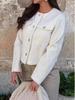 Women's European & American Style Pocket Decor Short Cardigan for Autumn & Spring