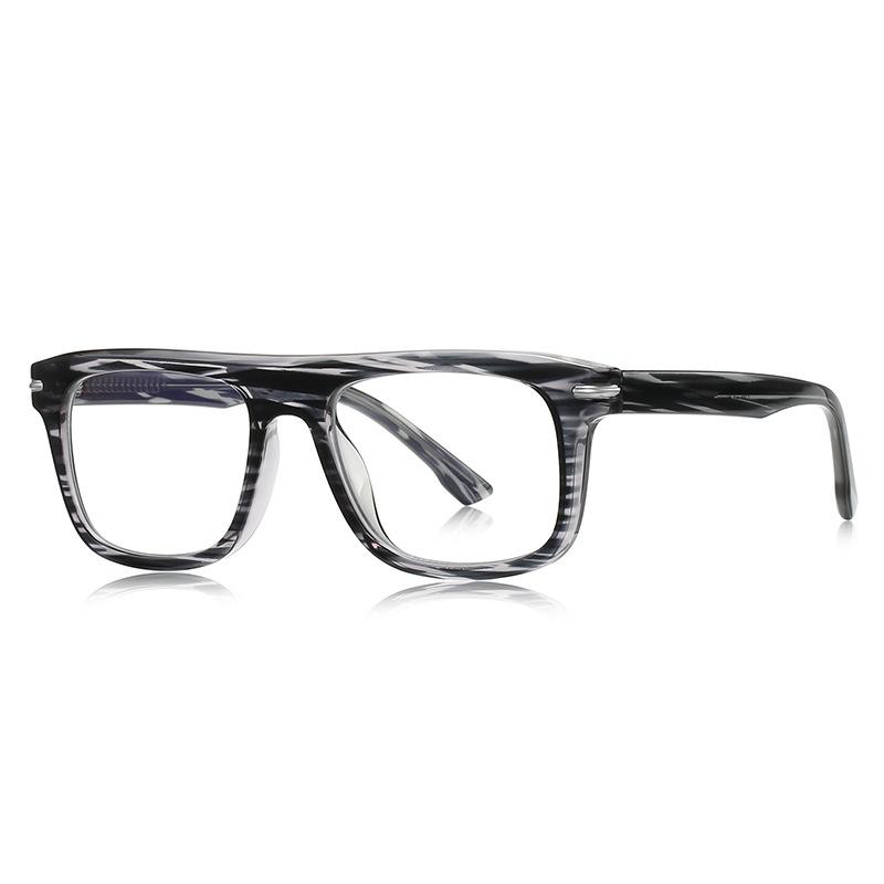

Retro Square Designer Reading Glasses Blue Light Blocking Eyeglasses Clear Lens Prescription Eyewear Diopters 0 to +6.0 No diopter 0