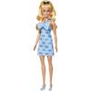 Barbie Fashionista Ribbon Blue Dress Doll Playset for Kids 3 Years and Up