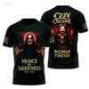 Men T-Shirt Rock Band Ozzy Osbourne 3D Print T Shirt Tops Women's Large Size Tops Tees Summer T-Shirt Kids Clothes Album 2025 Ne
