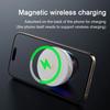 Portable Wireless Charger with Bass Surround Sound Speaker with RGB Light Band for 17-12 Samsung S24 S23