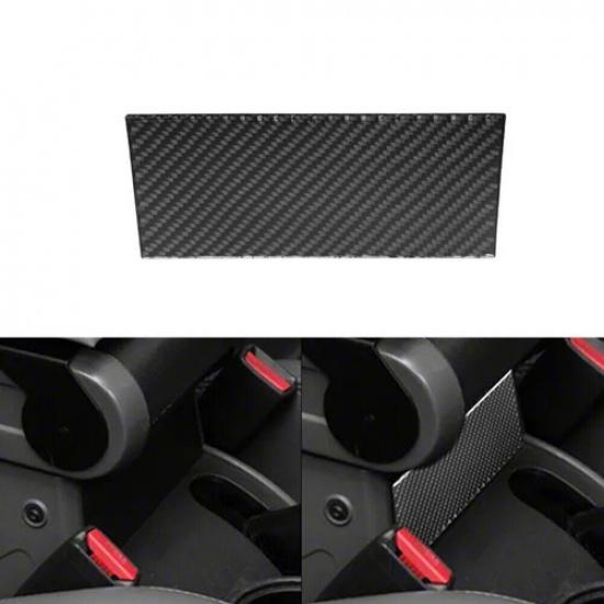 Carbon Fiber Below Center Armrest Cover Trim For Jeep Wrangler 2007-2010