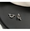 Charm 925 Silver Minimalist Hoop Earrings For Women Unisex Party Jewelry Gift Trendy