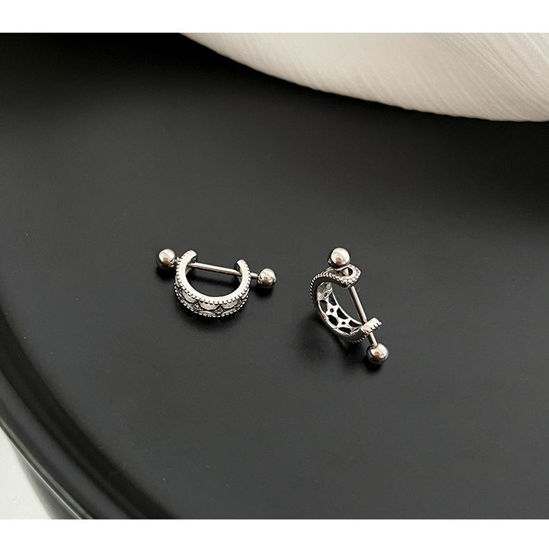 Charm 925 Silver Minimalist Hoop Earrings For Women Unisex Party Jewelry Gift Trendy