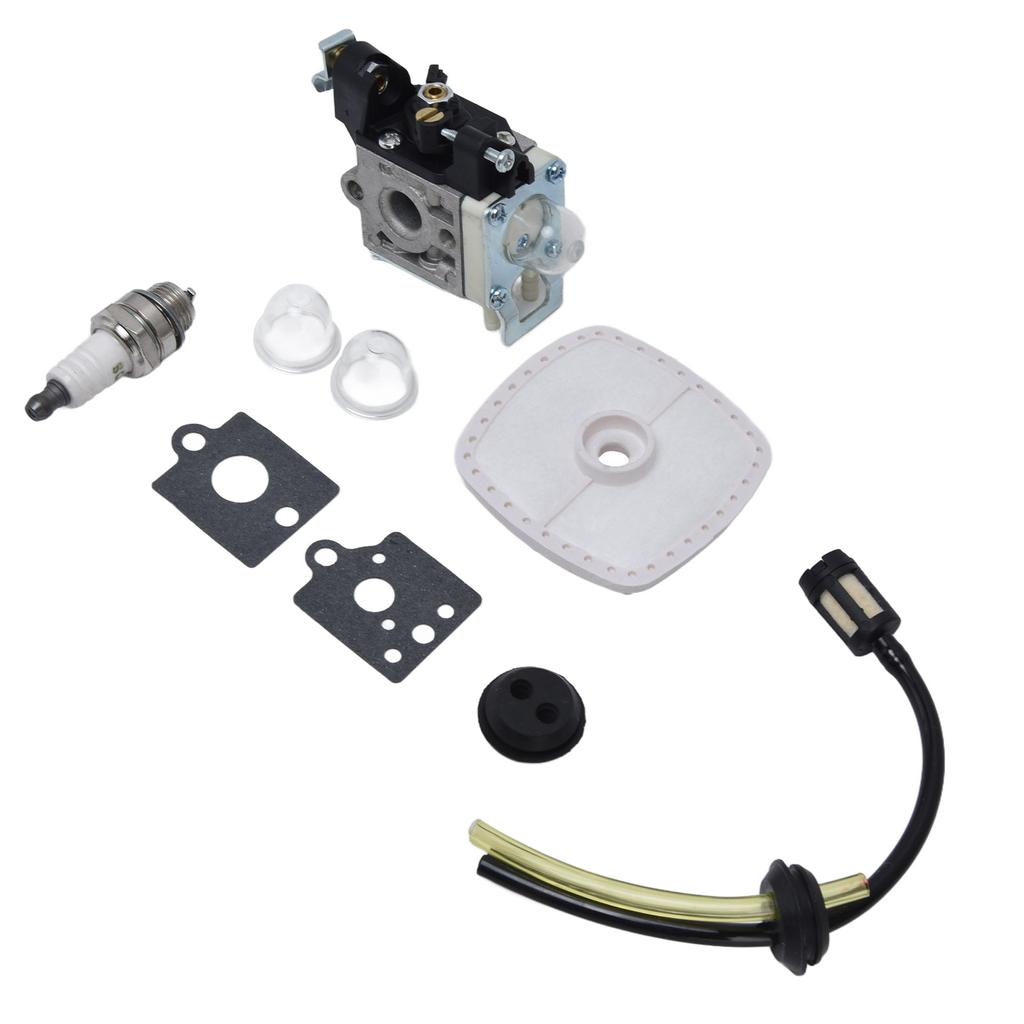 Lawn Mower Carburetor Replacement Carburetor Primer Bulb Fuel Filter Kit for A021001590 PB‑251