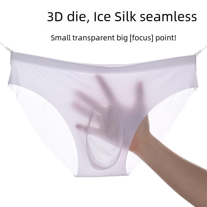 Men's Seamless Ice Silk Briefs - Sexy & Trendy Summer Wear