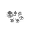 10-20pcs Stainless Steel Beads Big Hole Beads Bail Beads Spacer Beads Charms Connecters For Jewelry Making DIY Necklace Bracelet