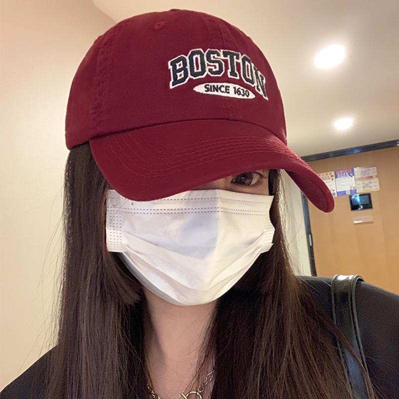 Stylish Embroidered Cotton Letter Baseball Cap Adjustable Fit Summer For