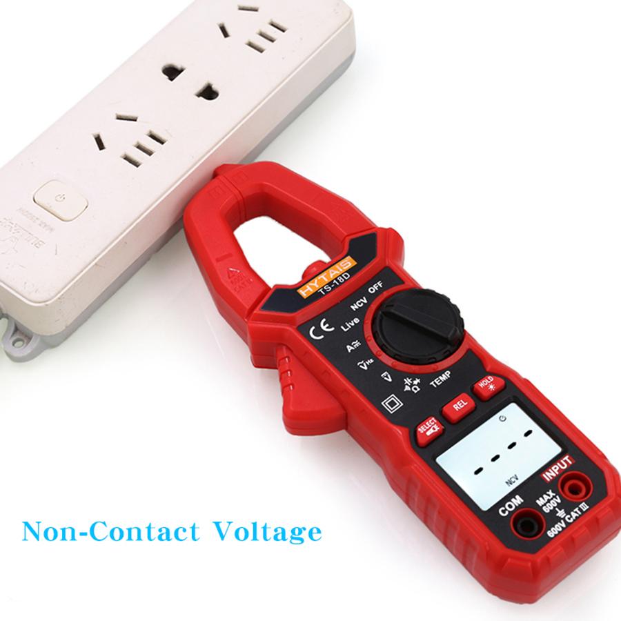 TS-18D AC/DC Digital Clamp Meter High-Precision Multimeter Clamp Current Meter with Temperature and Capacitance Measurement