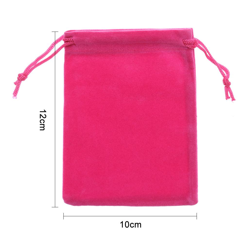 1PC New 12Colors Small Velvet Drawstring Pouch Bag Durble Christmas/Wedding Gift Bags Beauty Dice Storage Portable10x12cm