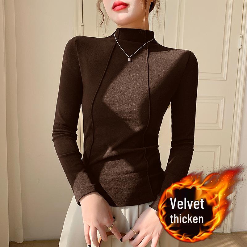 

Женский облегающий базовый слой с флисовой подкладкой - Двусторонний флис для осени/зимы XXL (125-136 lbs) кофейный