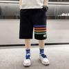 Summer Pants Boys' Shorts Breathable Sweat Absorbing Pentagram Pants Loose Cool Handsome Outerwear Sports Pants Middle Pants