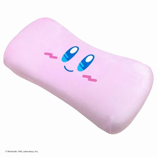 MORIPiLO Kirby Memory Foam Lumbar Pillow (Mini Relax Pillow) Soft and Soft to the Touch, Soft Plush Toy, Nap Pillow (Sweet Dreams Pink), 16x33x8cm, Ch
